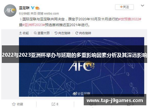2022与2023亚洲杯举办与延期的多重影响因素分析及其深远影响 2022与2023亚洲杯举办与延期的多重影响因素分析及其深远影响